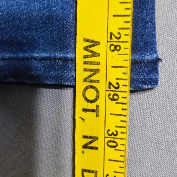 Guess silhouette jeans women's size 28 denim blue high-rise stretch skinny - Picture 13 of 15